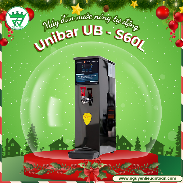 MÁY ĐUN NƯỚC NÓNG TỰ ĐỘNG UNIBAR UB - S60L -  GIẢI PHÁP “TIẾT KIỆM” CHO CÁC CHỦ QUÁN TRÀ SỮA