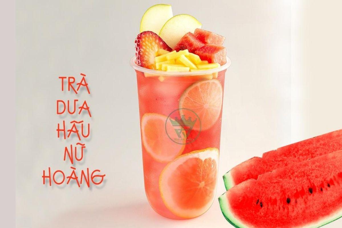 CÔNG THỨC LÀM TRÀ DƯA HẤU NỮ HOÀNG