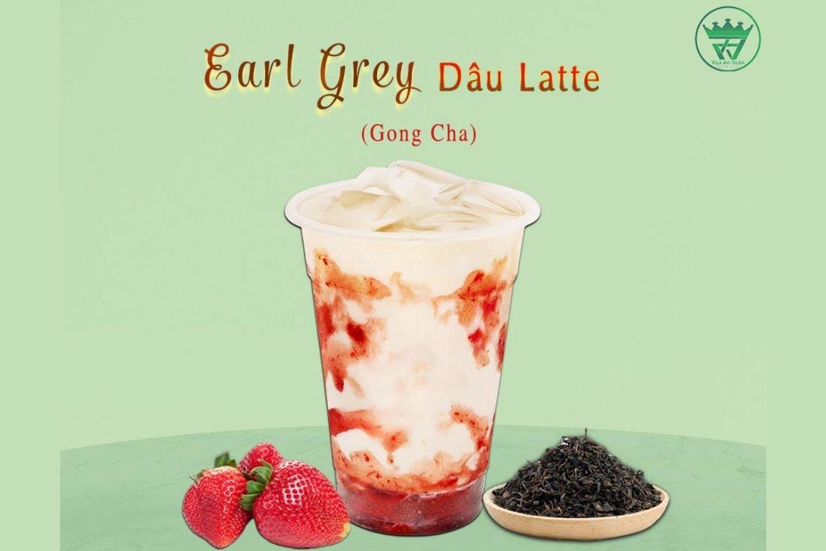 CÔNG THỨC LÀM EARL GREY DÂU LATTE