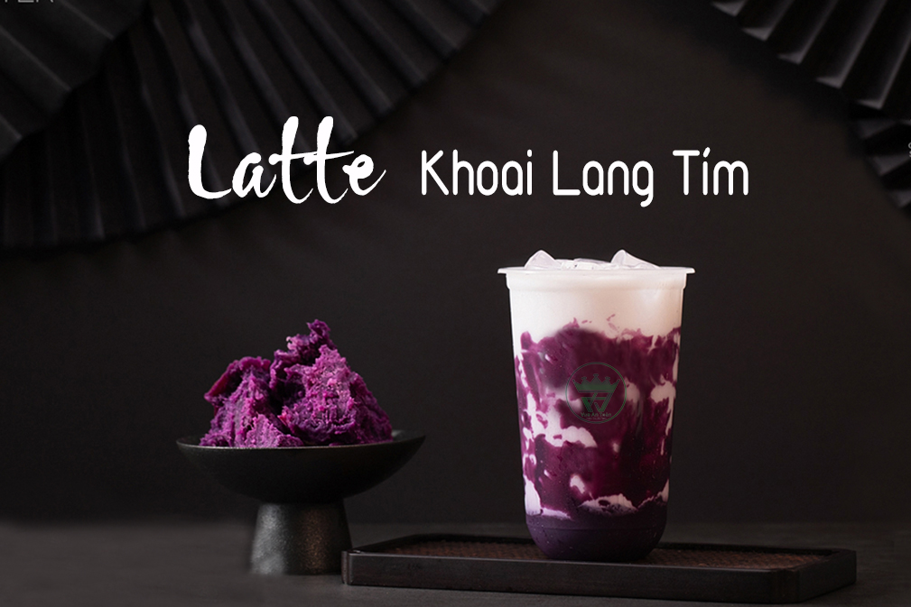 CÔNG THỨC LÀM LATTE KHOAI LANG TÍM.