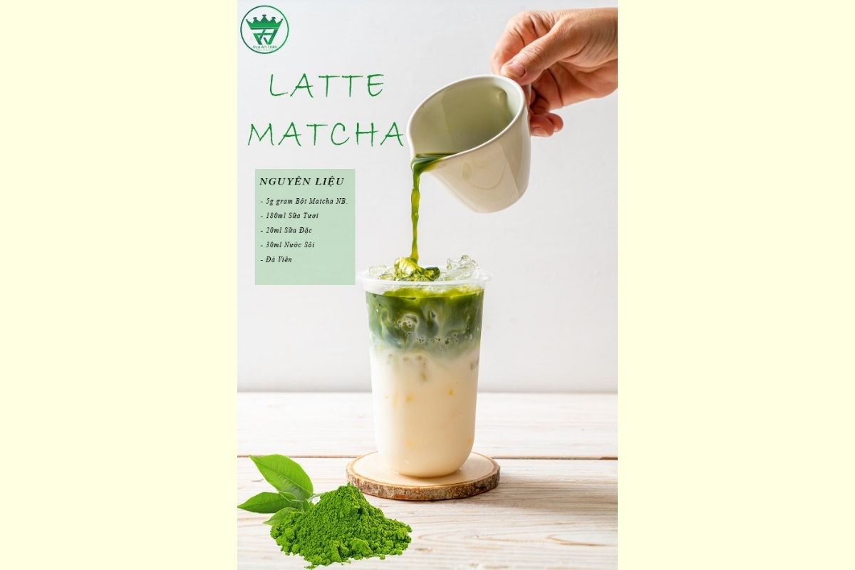 CÔNG THỨC LÀM LATTE MATCHA THƠM NGON