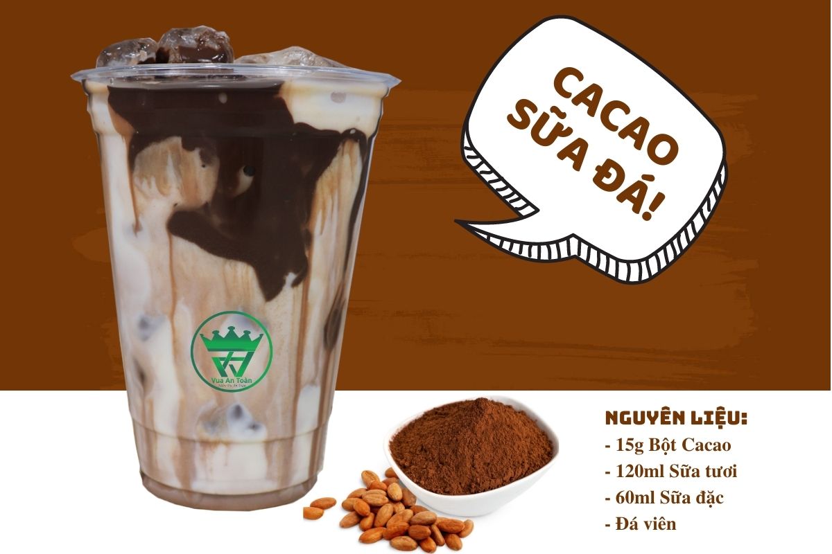 CÔNG THỨC LÀM CACAO SỮA ĐÁ THƠM NGON HẤP DẪN