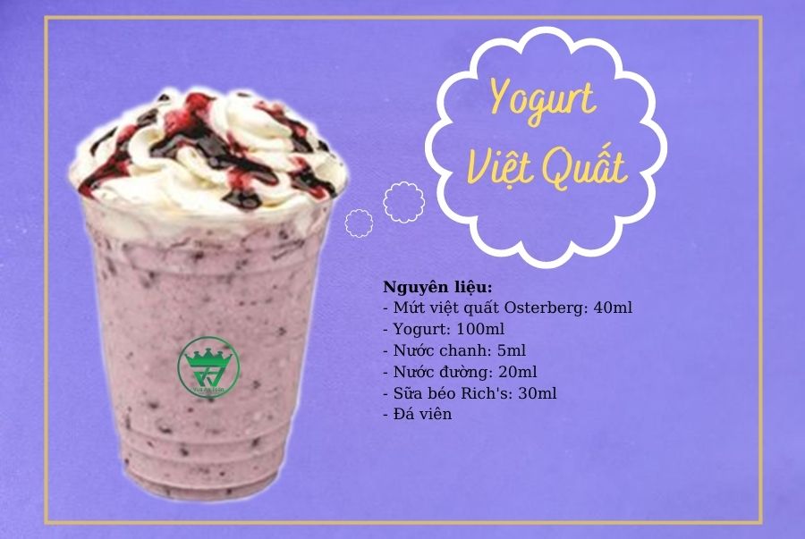 CÔNG THỨC LÀM YOGURT VIỆT QUẤT BỔ SUNG VITAMIN C