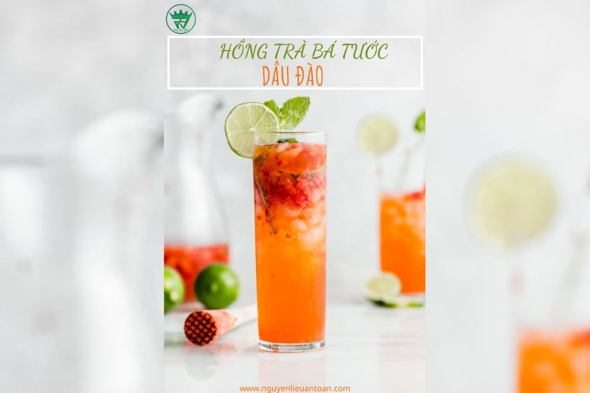 CÔNG THỨC HỒNG TRÀ BÁ TƯỚC DÂU ĐÀO HẤP DẪN