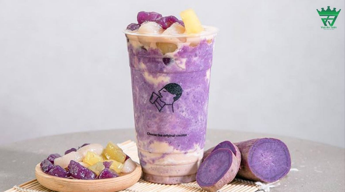 CÔNG THỨC LÀM TRÀ SỮA KHOAI LANG TÍM