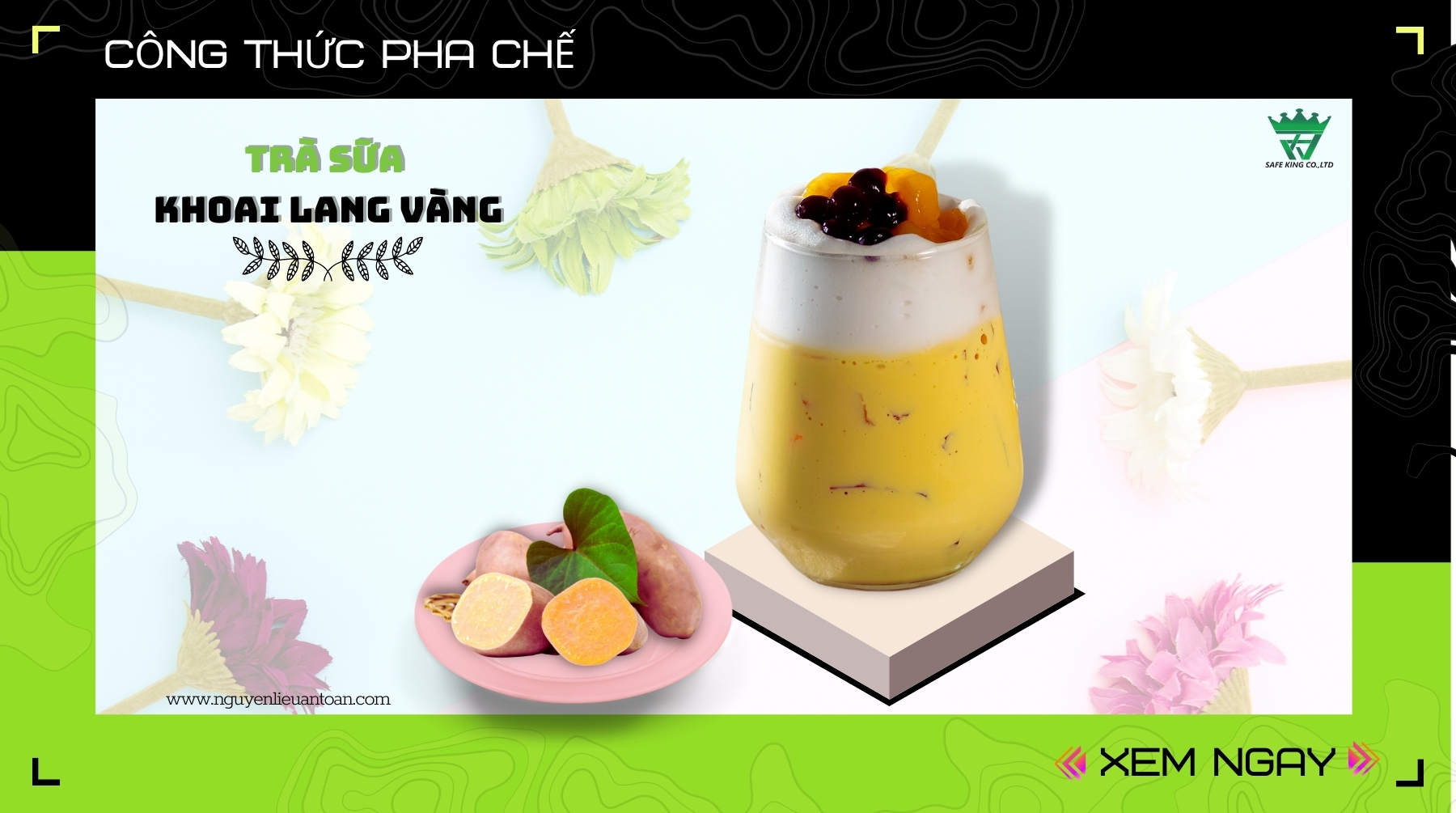 TRÀ SỮA KHOAI LANG VÀNG - MỚI LẠ HẤP DẪN VẠN NGƯỜI MÊ