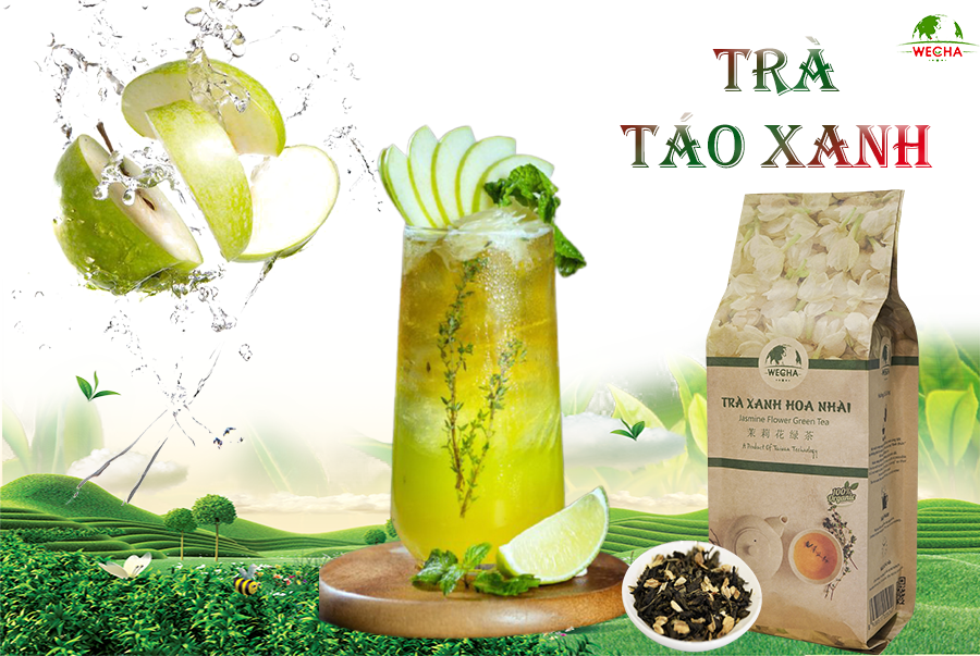 CÁCH LÀM TRÀ TÁO XANH