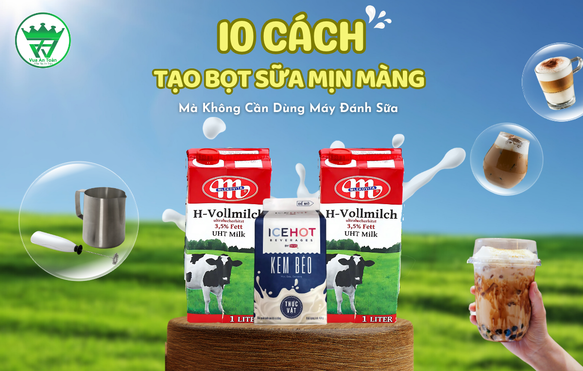 10 Cách Tạo Bọt Sữa Mịn Màng - Mà Không Cần Dùng Máy Đánh Sữa 10 Cách Tạo Bọt Sữa Mịn Màng - Mà Không Cần Dùng Máy Đánh Sữa