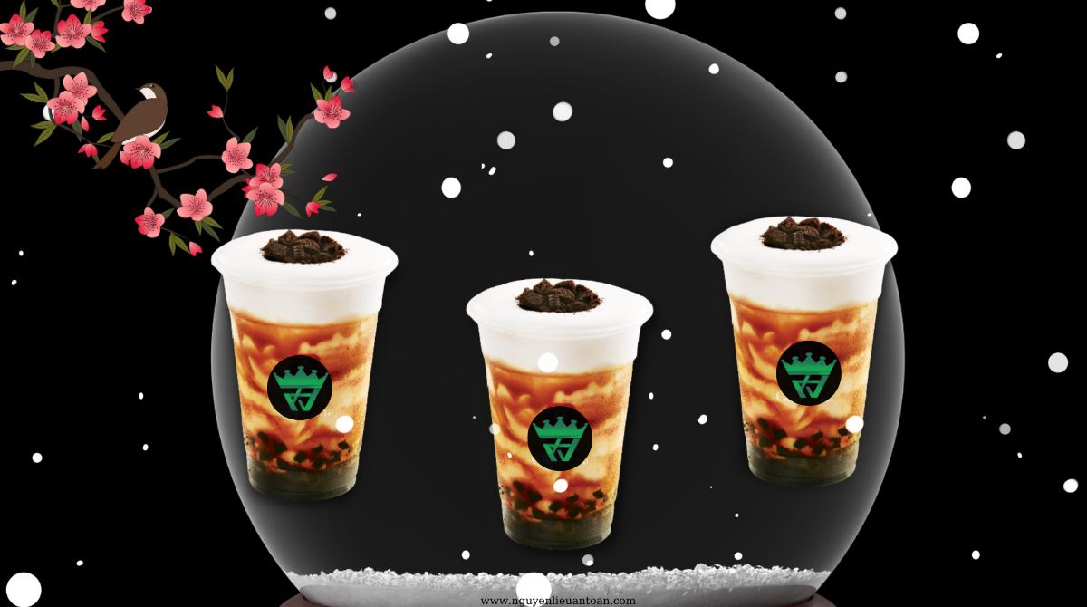 CÔNG THỨC LÀM OKINAWA OREO CREAM MILK TEA