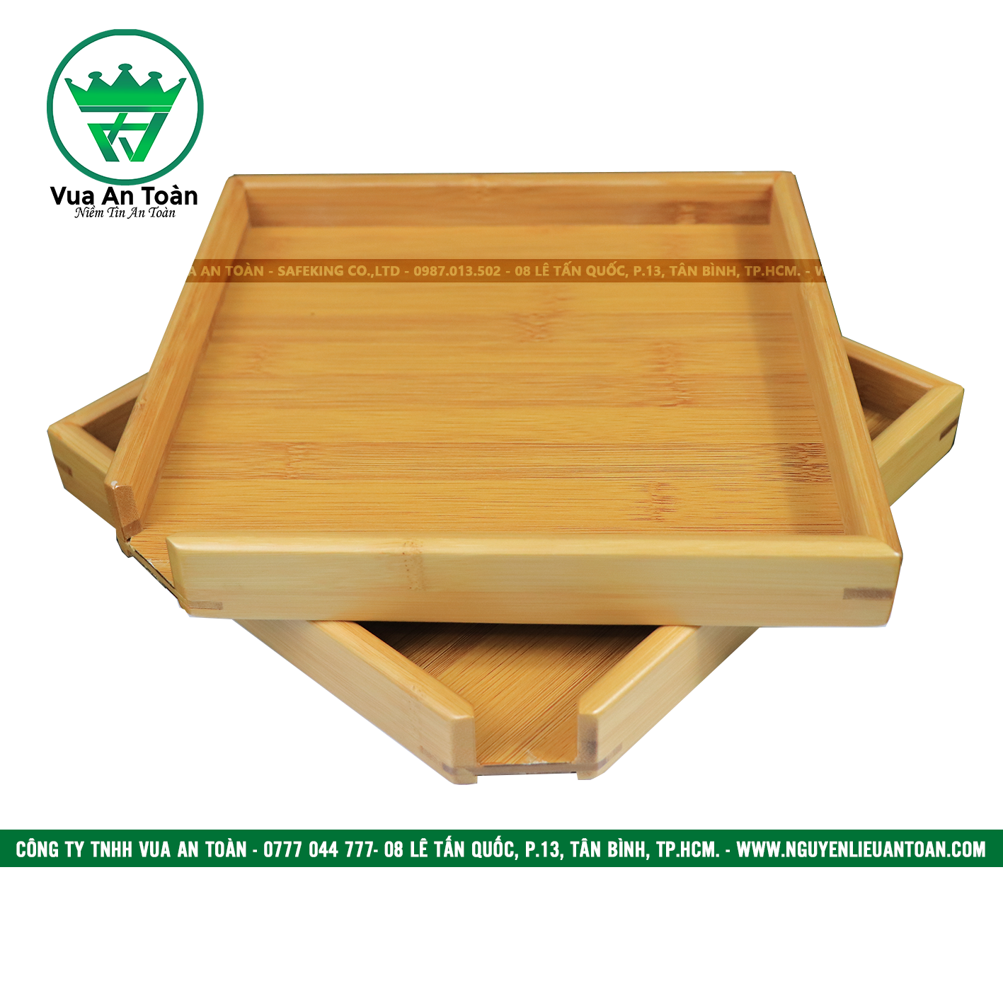 Khay gỗ test trà