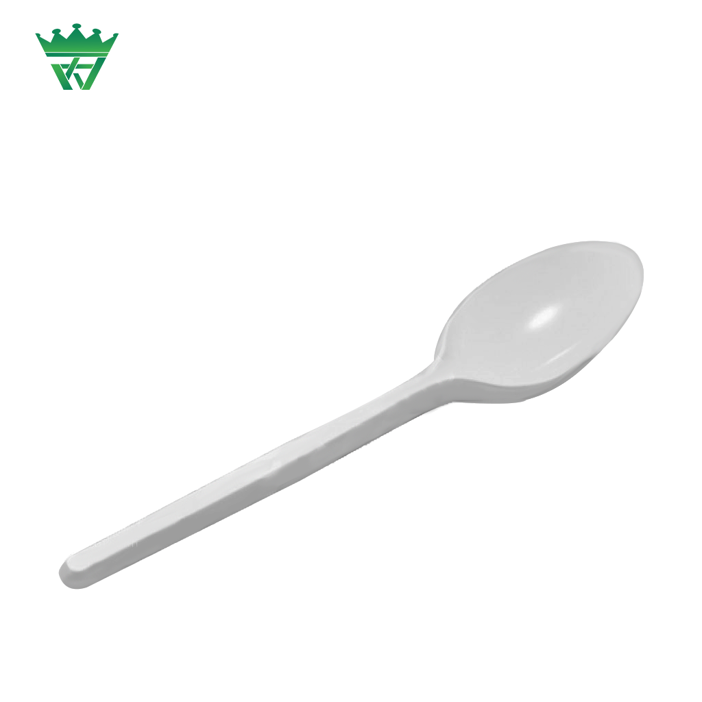 MUỖNG NHỰA TRẮNG 50 CÁI