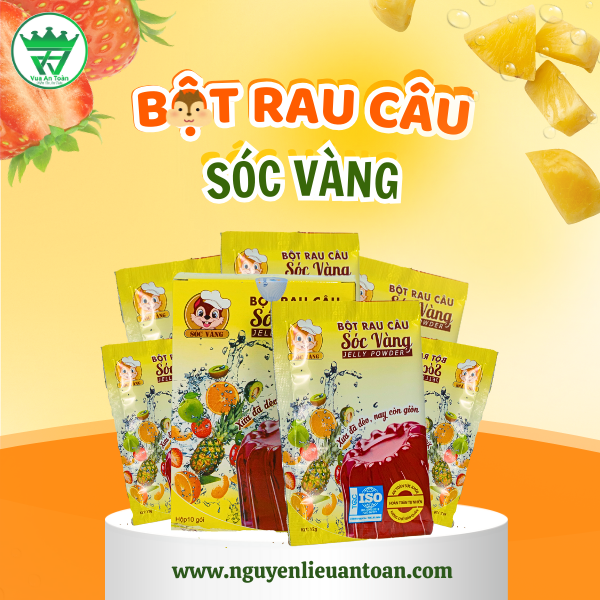 BỘT RAU CÂU DẺO SÓC VÀNG